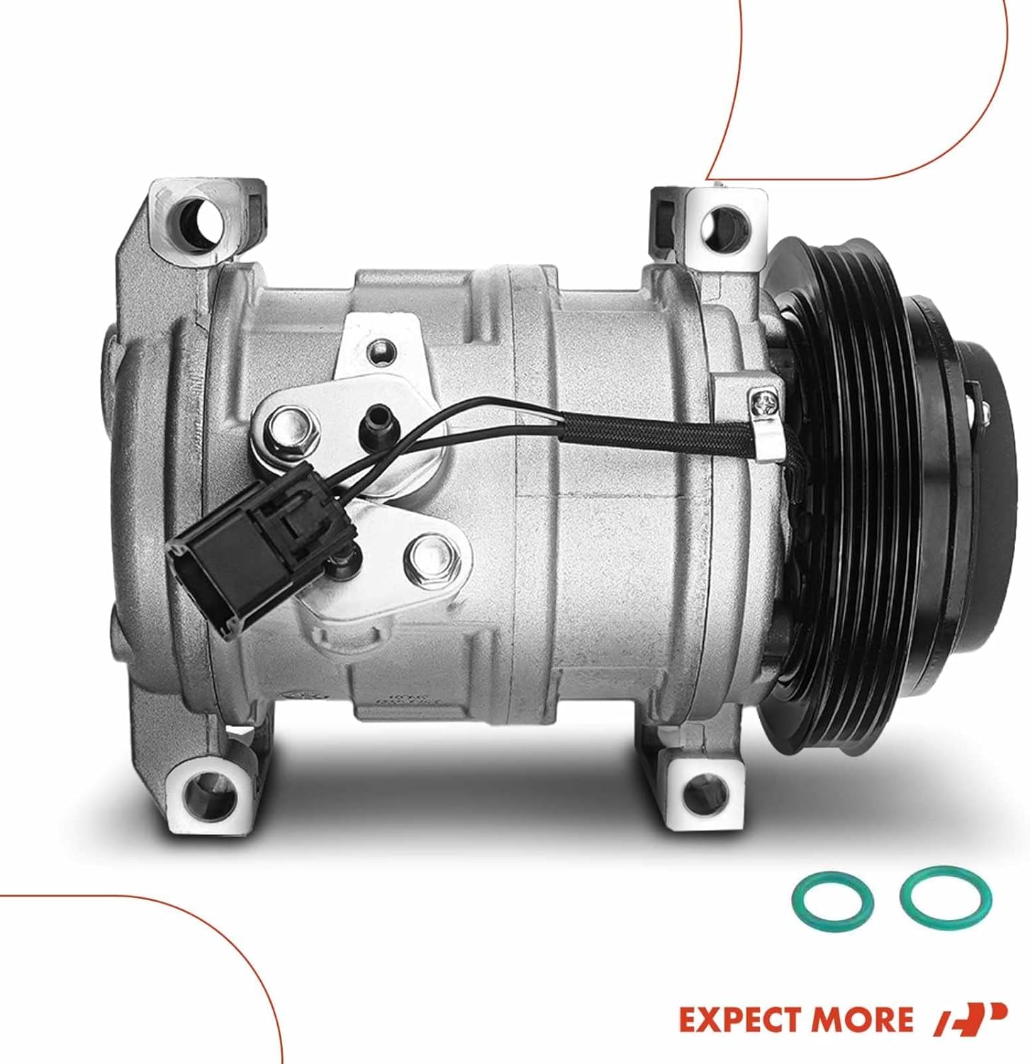 A-Premium Air Conditioner AC Compressor with Clutch Compatible with Cadillac CTS 3.6L 5.7L 6.0L 6.2L 2004-2015