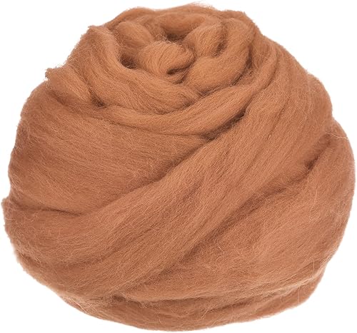 Miniatura 42 de uxcell Lana de fieltro con aguja, hilo de lana de fibra natural de 3.5 onzas para fieltro húmedo, manualidades, materiales de bricolaje (negro)