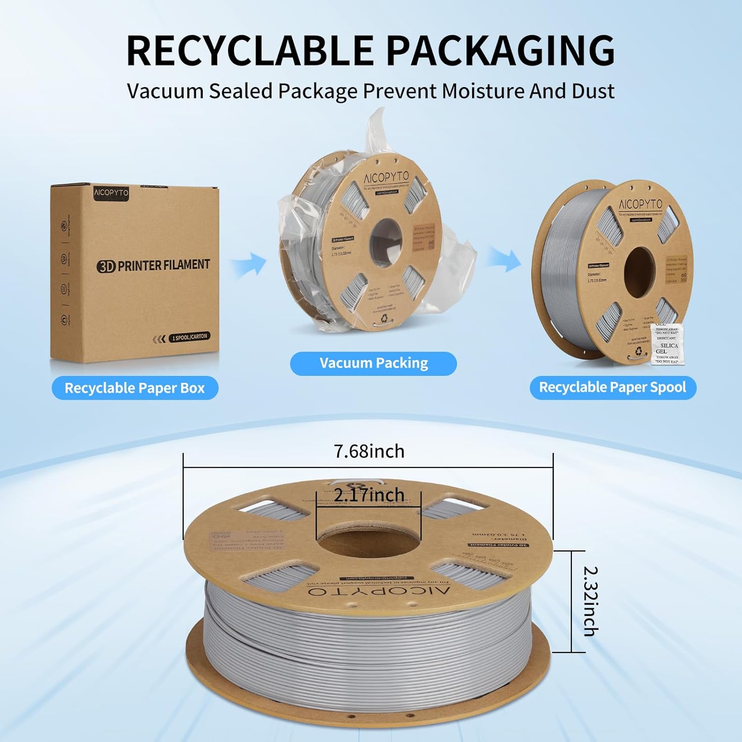 Rapid PETG Filament 2KG Black&White,High Speed 30-600mm/s 3D Printer Filament PETG 1.75mm Dimensional Accuracy +/- 0.02mm,1kg Cardboard Spool(2.2lbs) Fits for Most FFF 3D Printers,Black+White