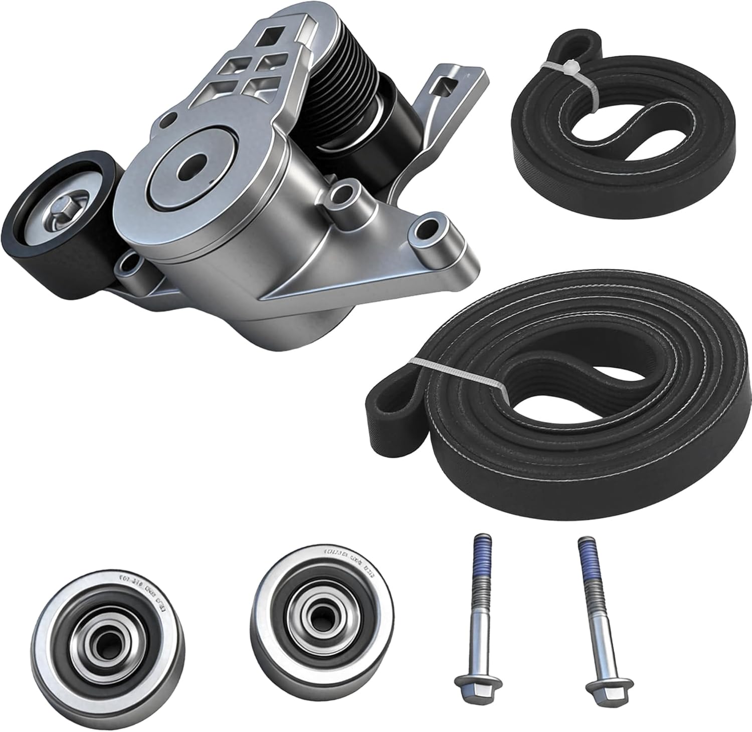 Serpentine Drive Belt Tensioner Component Kit 90K-38667HDA for Freightliner 122Sd 2014-2019 for 122Sd 2014-2019 for Cascadia 2011-2013 for Western Star 4900Fa 2015-2016 for 4900Fa 2011 38667 K100643HD