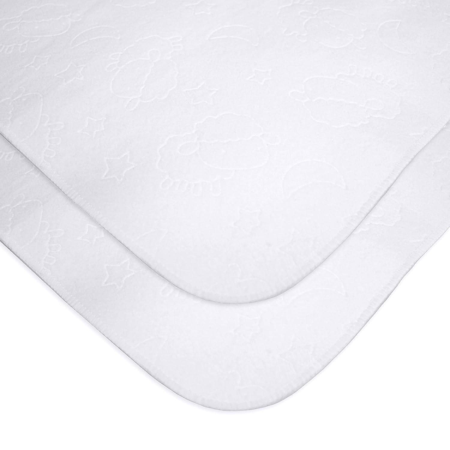 American Baby Company 2 Pack Waterproof Flat Crib Mattress Pad Cover 52" x 28" - Quilted, Noiseless, Soft & Breathable Crib and Toddler Mattress Protector for Babies, Adults and Pets