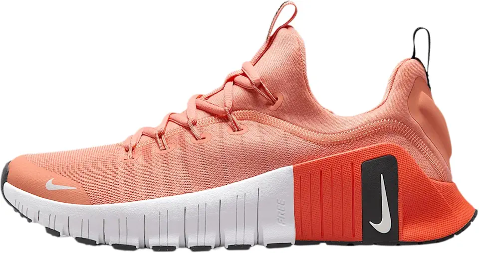 Tênis de treino feminino Free Metcon 6 (FJ7126-803, cor Apricot Agate/Turf Orange/Black/White) Tamanho 15