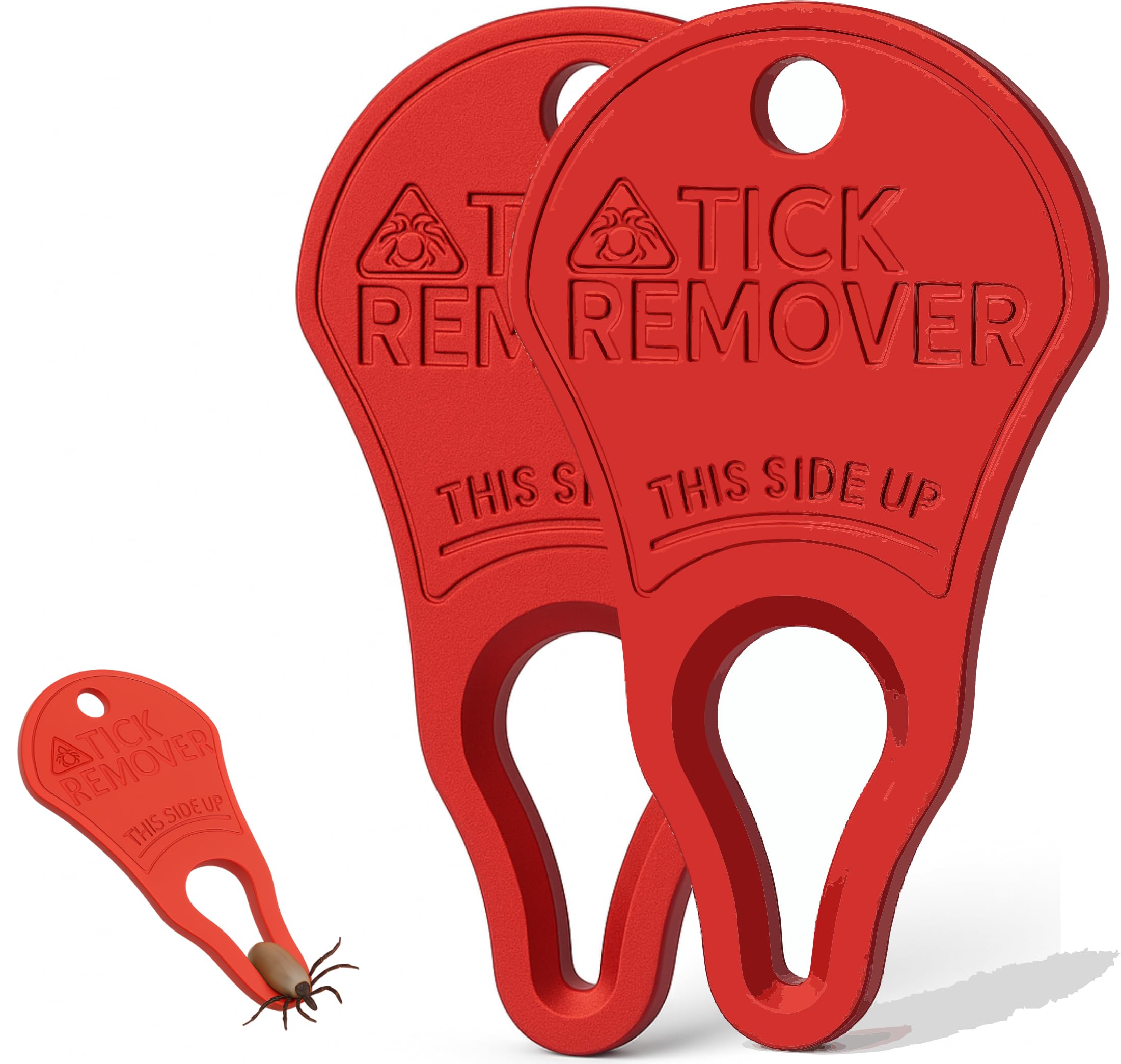 Tick Remover Tweezers – Tick Remover for Dogs and Cats – Keychain Tool – Effective and Safe Tick Remover – Easy to Use and Carry – Anti Tick – 2 Pcs