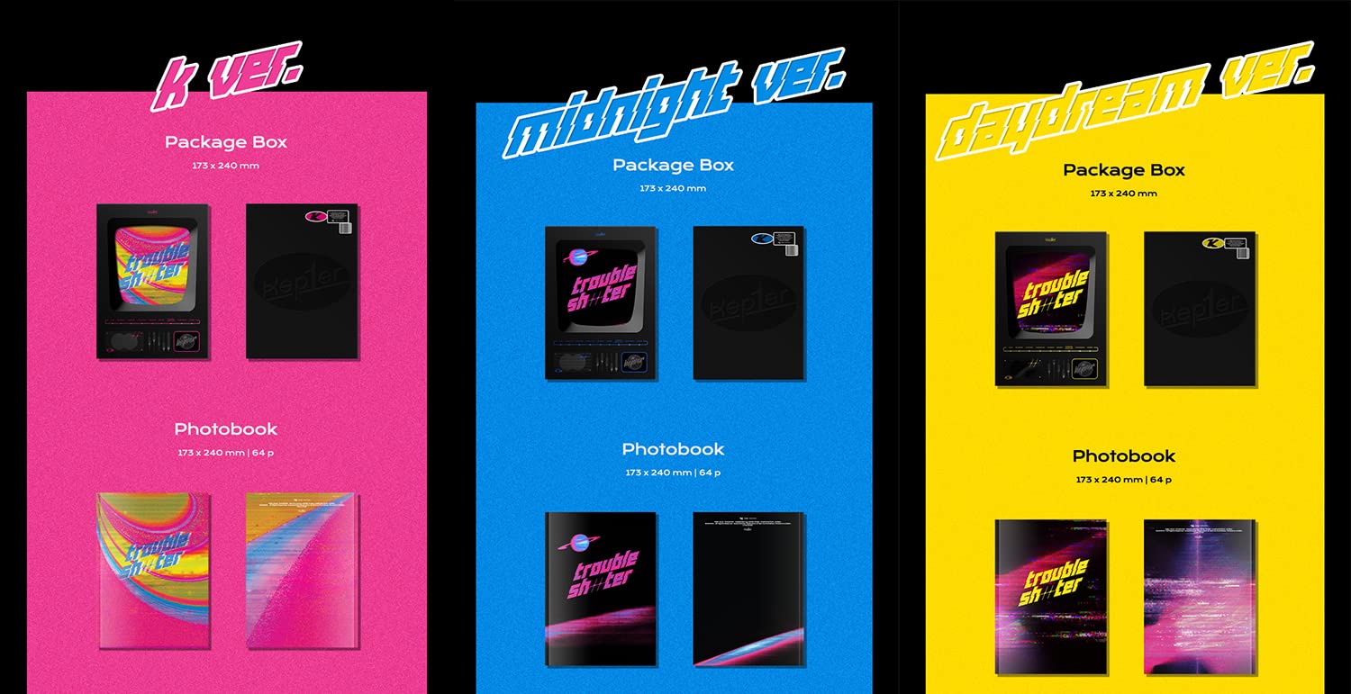 Dreamus Kep1er - TROUBLESHOOTER (3. mini album) płyta CD + składany plakat + darmowy prezent (k+mindinght+Daydream ver. Set) (VDCD6928)