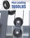 Wirmon Gym Pulley Exercise Latest Machine Attachment with 4 Inch inbuilt Bush and Bearing Black (Pack of 8) gallery image