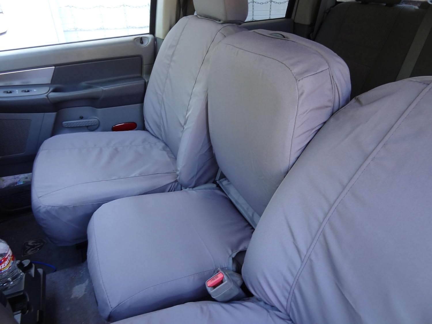Durafit Seat Covers Compatible with 2006-2009 Dodge Ram 2500 or 3500 Truck 40/20/40 Front...Rear 60/40 Bench Exact fit Seat Covers in Gray Endura