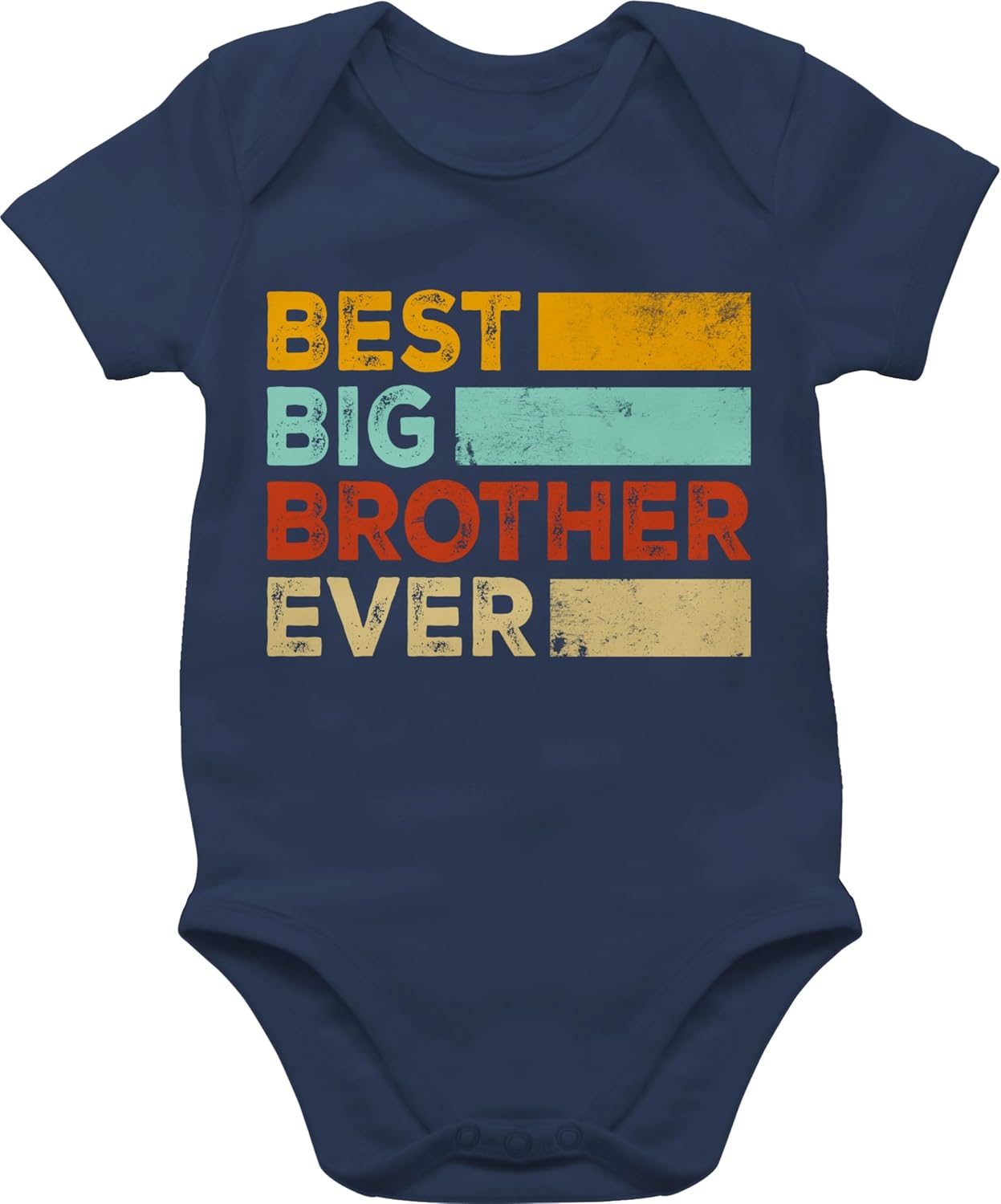 Shirtracer Baby T-Shirt 'Großer Bruder' – 100% Baumwolle, Mit Druckknöpfen, Für Babys 3–24 Monate