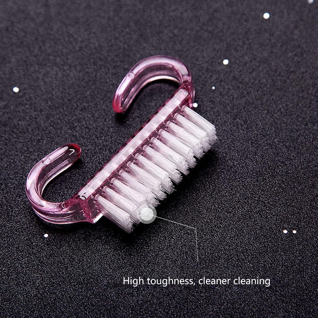 Dust Brush Brushes Soft Stiff Bristles Nails Toes Scrubber For Men Women Kids Toes Brush, Black