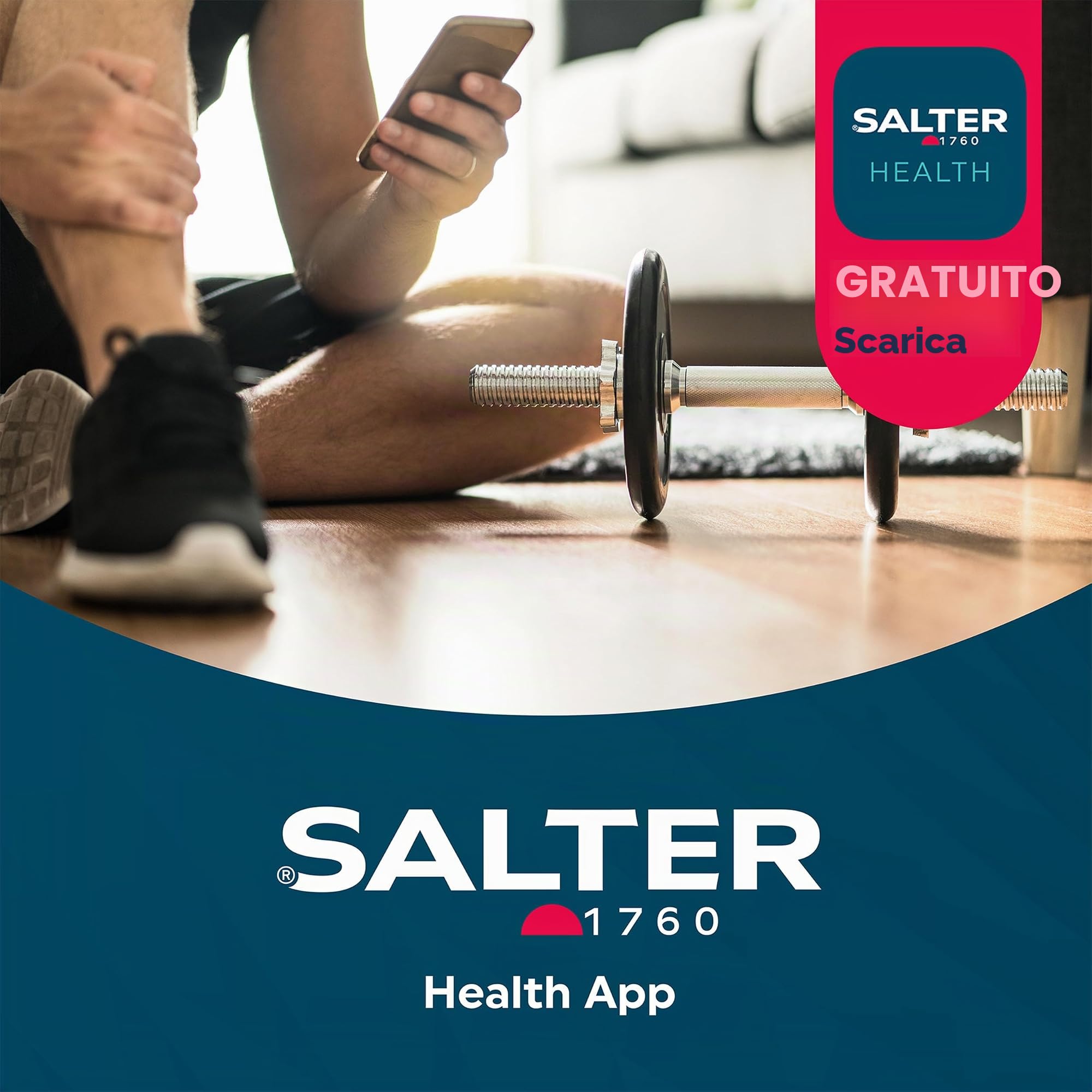 Salter 9192 BK3R Curve bilancia da bagno digitale per elettronica salter, Bilancia Bluetooth per misurare peso, grasso corporeo & massa muscolare, collegabile allo smartphone, nero