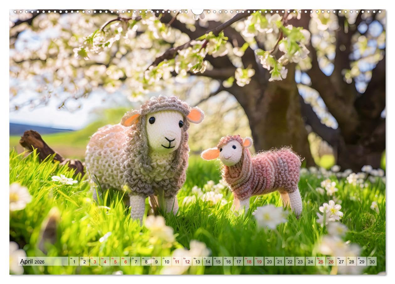 Häkelliebe - Fantasie in Maschen einfangen (hochwertiger Premium Wandkalender 2026 DIN A2 quer), Kunstdruck in Hochglanz: Ein Jahr voller Liebe und ... einem Hauch von Häkelliebe. (CALVENDO Hobbys)