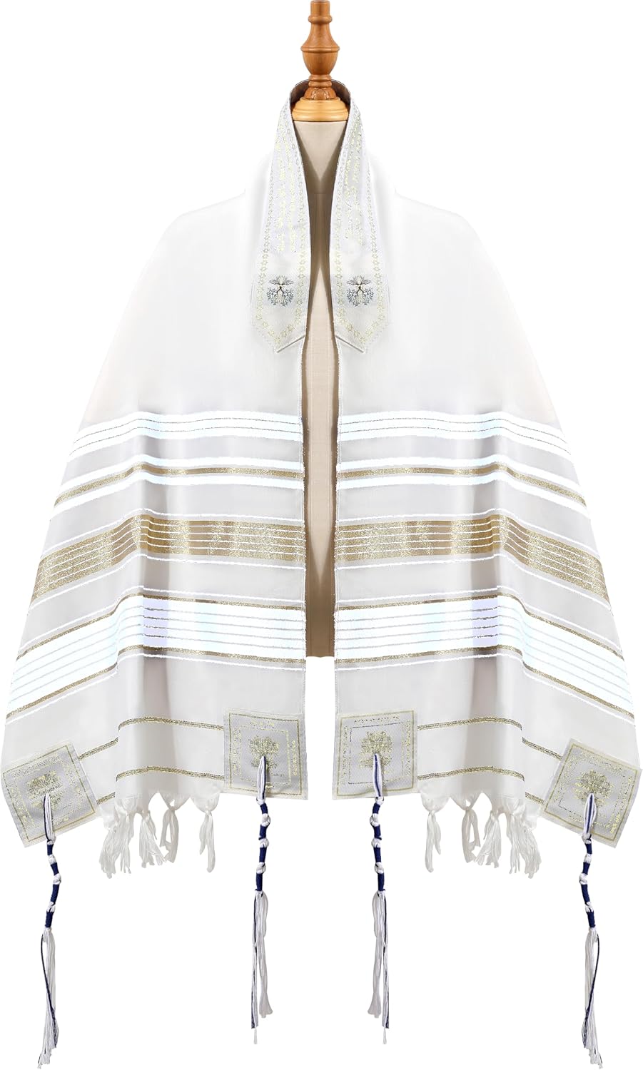 Holy Land Market Grafted IN - Messianic Christian Prayer Shawl/Tallit Prayer Shawl - Creation and Restoration Talit