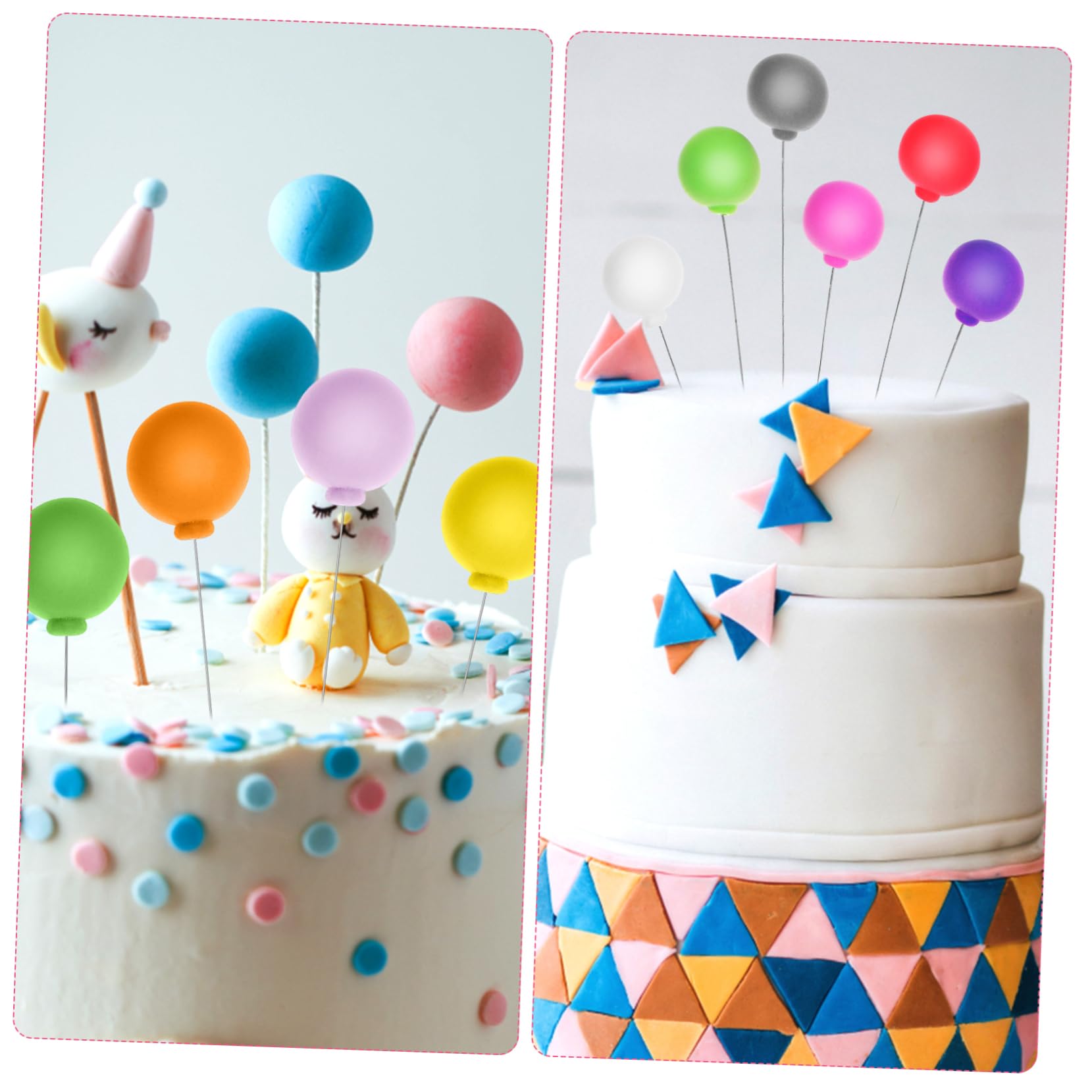 30 Pièces Boules Décoratives en Mousse Mini Ballon pour Gâteau