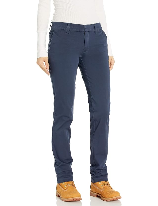 Dickies Womens Perfect Shape Straight Twill Pant