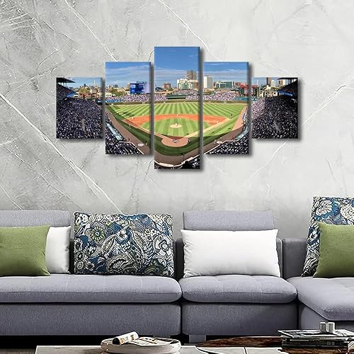 Miniatura 167 de Decoración de pared, lienzo para estadio deportivo de Estados Unidos, arte de pared moderno Fenway Park en Boston, arte de pared para oficina, sala