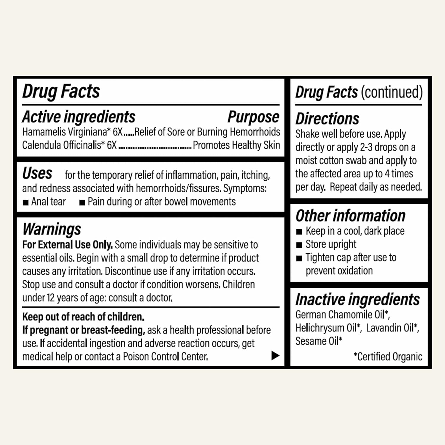 Forces of Nature Fissure Control, Organic Homeopathic Treatment with Witch Hazel for Anal Fissures, Hemorrhoid Related Irritation & Discomfort, Fast, Natural Topical Relief, 1 Fl Oz