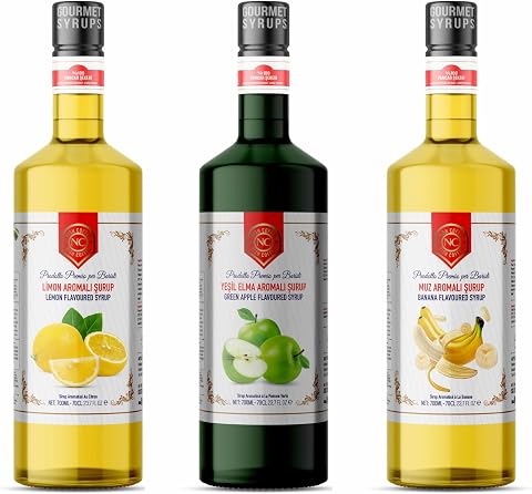 Nish Elma Limon Muz Aromalı Şurup 3 x 700 ML - Pet Şişe