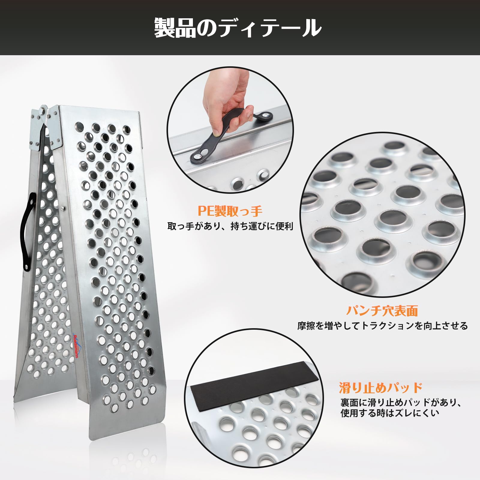 Amazon.co.jp: Ruedamann ラダーレール 2本セット 長さ150*幅23cm 