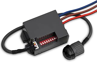 SEBSON Mini Sensor de Movimiento Interior - Detector de Movimiento Montaje Empotrado en Techo, LED Adecuado, Programable - Sensor PIR 6m/360°,