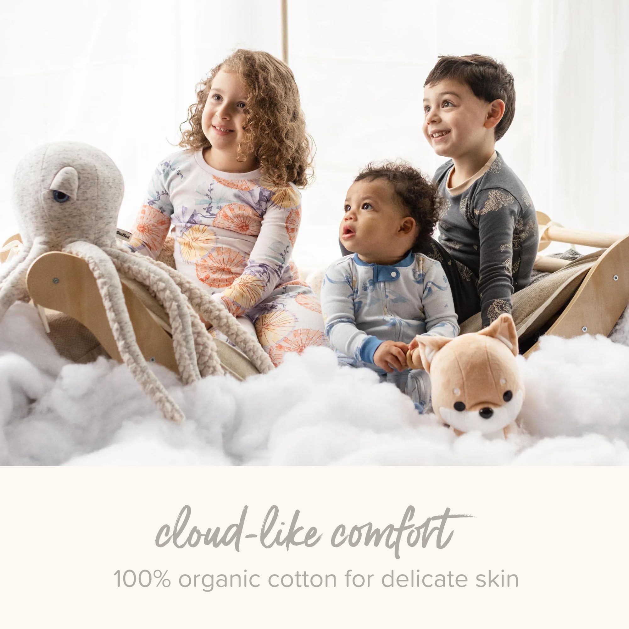 Burt's Bees Baby Pajamas Sleep And Play, Soft 100% Organic Cotton One-piece Pj With Non-slip Bee Grip Footies, Newborn Essentials Traversine per neonati e bambini piccoli bambini ragazze (Pacco da 1)