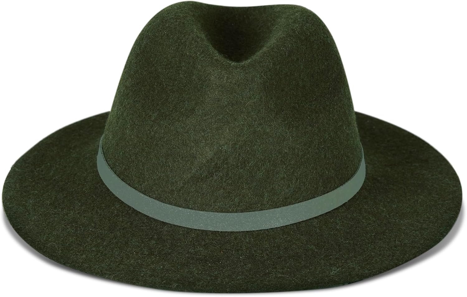 Lucky Brand Womens Wool Fedora Wide Brim Adjustable Hat with Faux Suede Tie (One Size Fits Most)