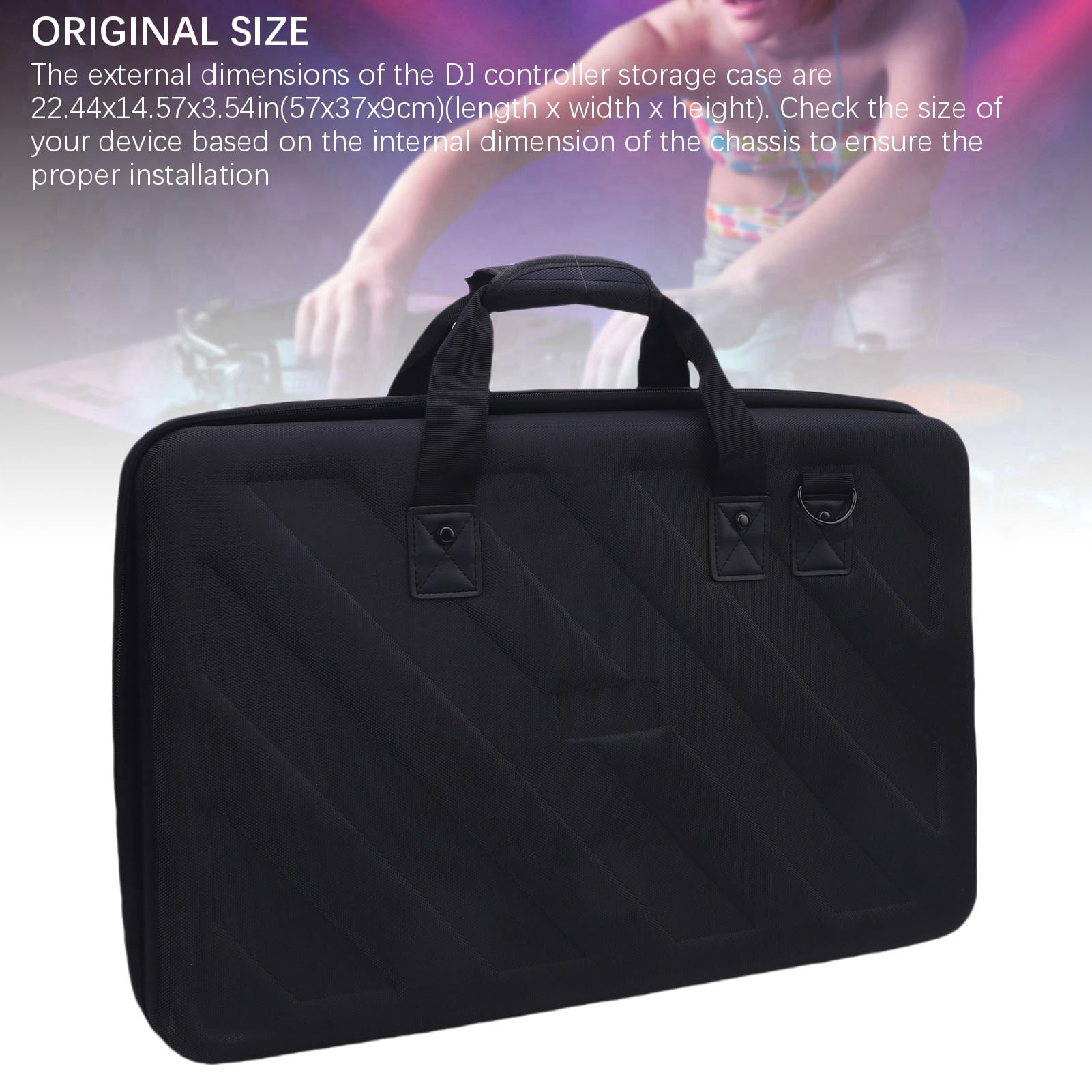 Zerodis DJ Controller Tasche für DDJ FLX4 400, 57x37x9 cm