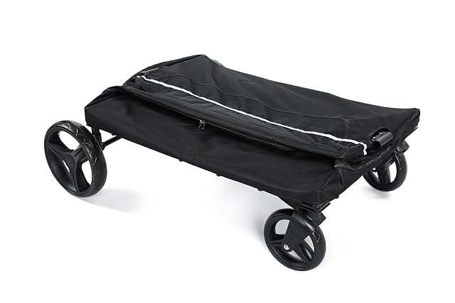 Foto 5 de 8 de Remolque para perros plegable, carrito para perros de hasta 70 kg, freno de un paso