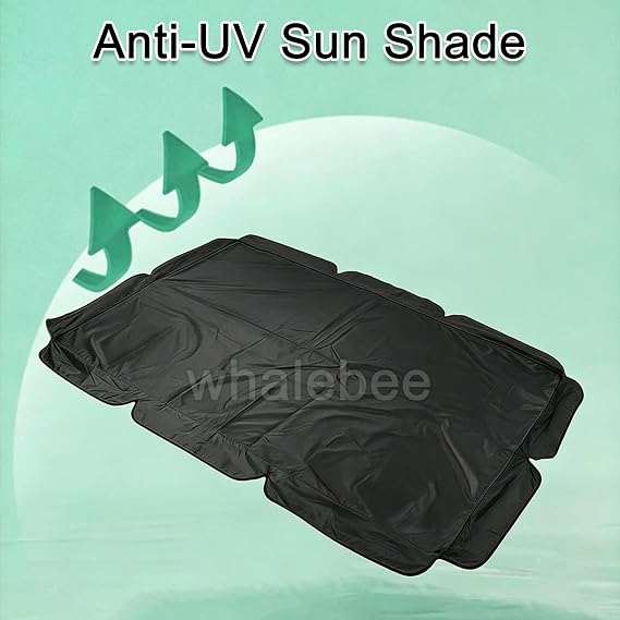 Outdoor Swing Replacement Canopy Sun Shade Waterproof 2-3 Seater 56