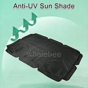 Outdoor Swing Replacement Canopy Sun Shade Waterproof 2-3 Seater 56