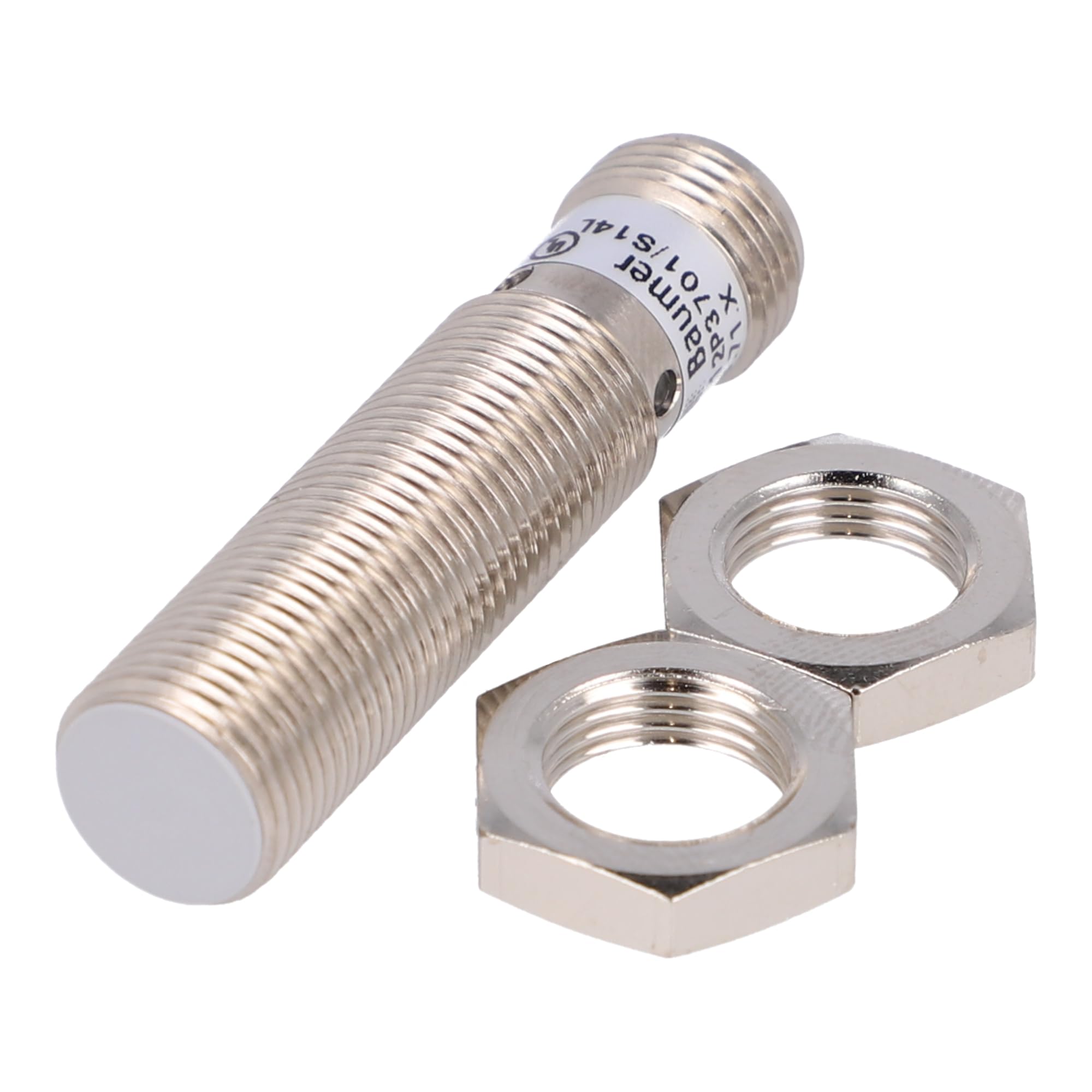 BAUMER ELECTRIC IFRM 12P3701/S14L (10214924), 4MM Range Flush, INDUCTIVE Sensor, M12, M12 Connector, PNP NC