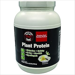 TOUGH-N-TONE Premium Grade Plant Protein a Delicious Vanilla Vegan Shake, peas, Cranberry, chia, and Sacha inchi, Omega-3 EFAs, Vegan & Vegetarian no Dairy, no Wheat, no Gluten, no Soy