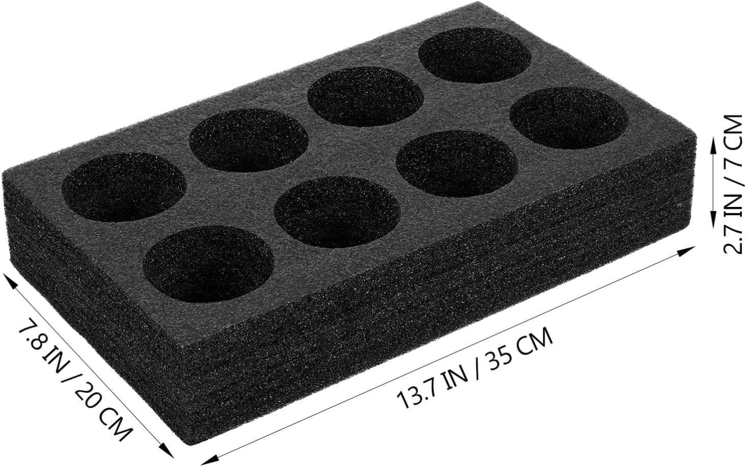 Ipetboom 6pcs Beverage Takeout Tray Eight Cup Holder Slots Cotton Drink Carrier for Safe Transport of Tea and Soft Drinks for Takeout Packing