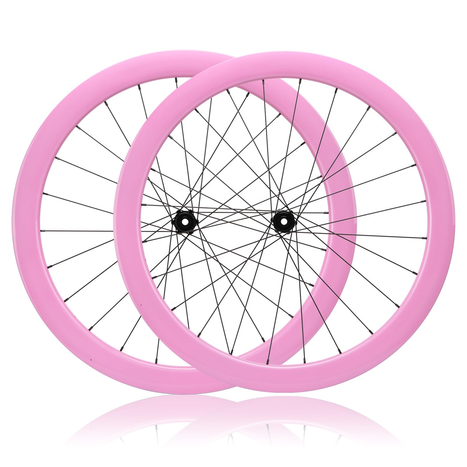 Zestaw kół z włókna węglowego 700C do rowerów szosowych, 50 mm Center Lock, koła 100x142 mm, 24 szprychy przednie i tylne dla kasety 8/9/