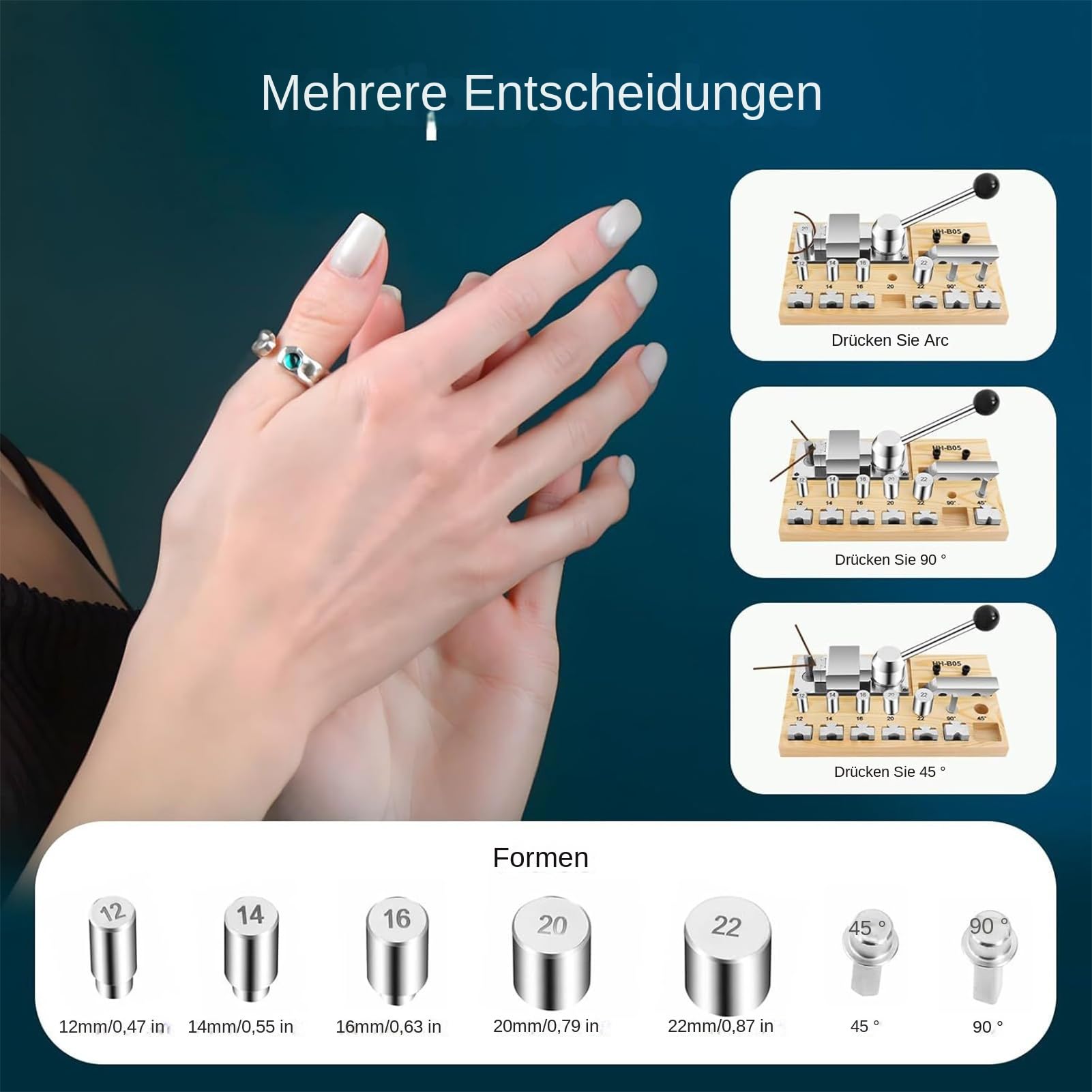 Doblador de Anillos Curvador de Aros para Joyería | Máquina Ajustable para Expandir y Reducir Tamaño para Enrollado de Alambre y Trabajos de Platería