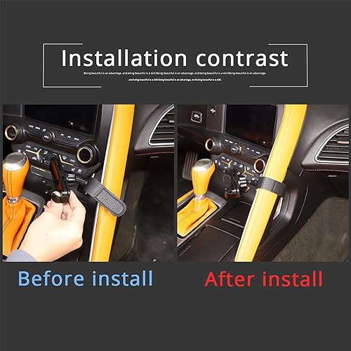 Miniatura 7 de Sekhyna Soporte central para teléfono con soporte de navegación GPS, aleación de aluminio y ABS, 1 unidad, compatible con Chevrolet Corvette C7