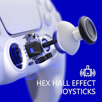 HEXGAMING ULTIMATE Wireless Controller Compatible with ps5, New Hope Gray