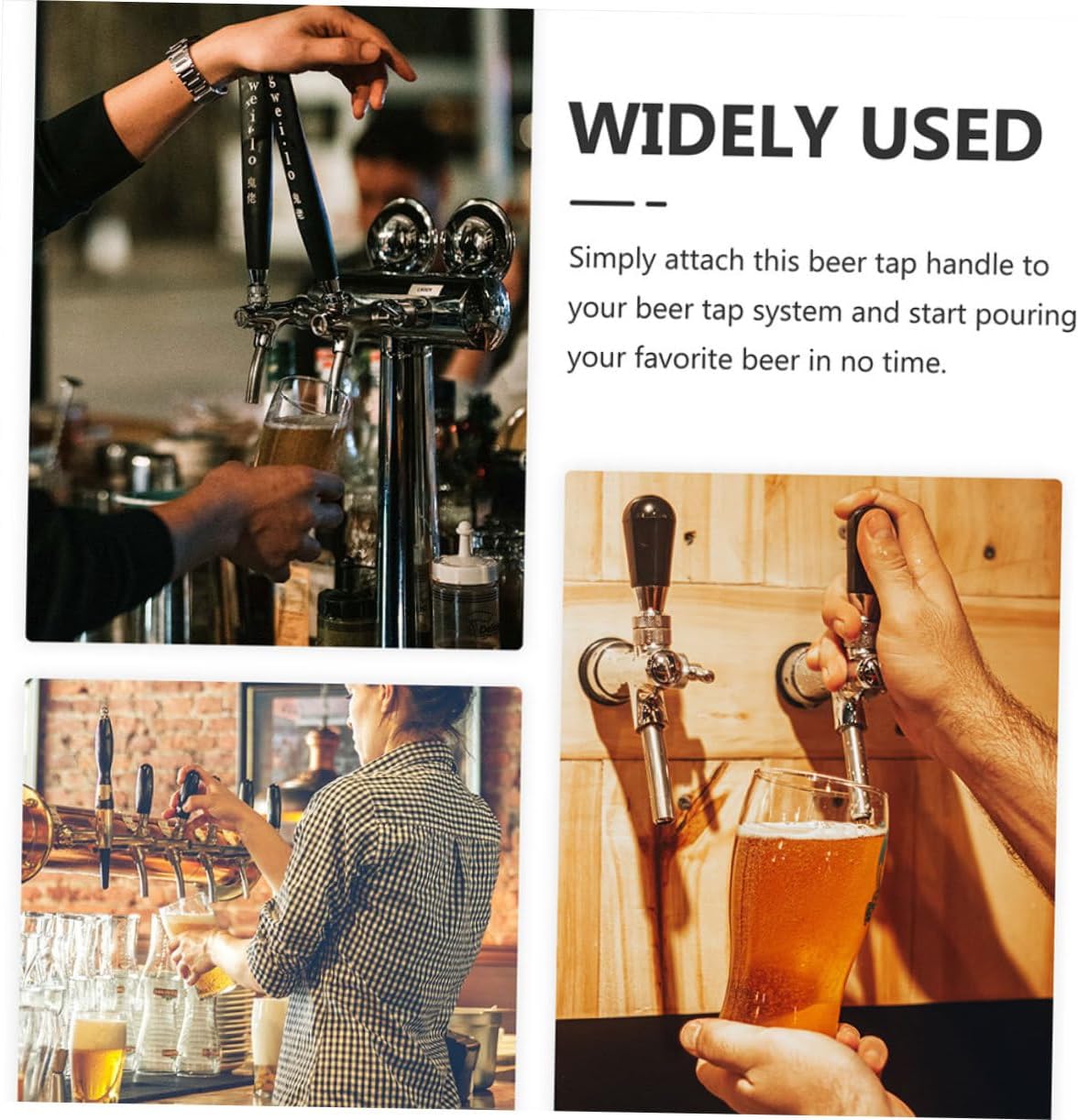 Beer Tap Handle Replacement for Kegerator Ergonomic Design Plastic Easy to Faucet Accessory for Home Bars and Parties