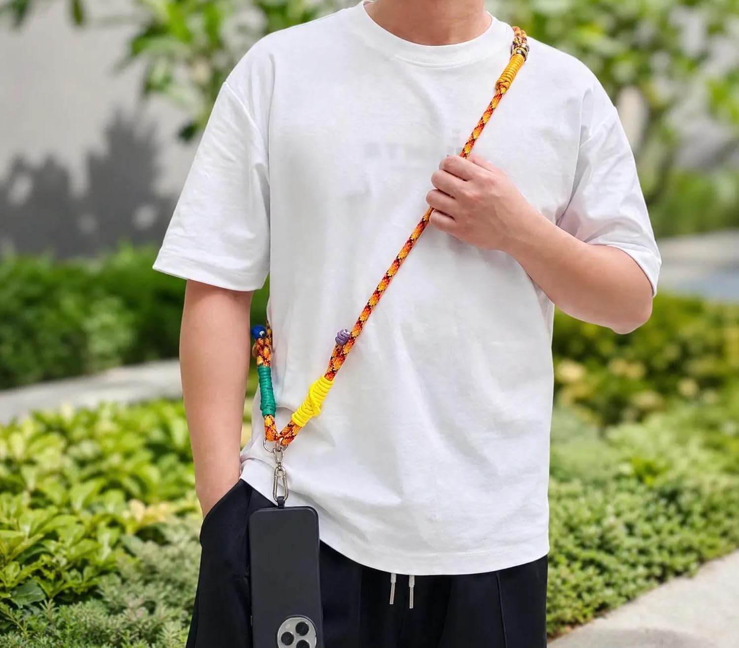 Phone Lanyard, 2-in-1 Heavy Duty Wrist Strap with Universal TPU Patch for Smartphone Camera Keys Wallet, Handmade image 4