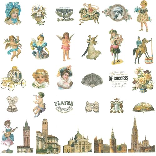 Miniatura 2 de allydrew Calcomanías decorativas para álbumes de recortes, Washi, manualidades para papelería, diario, fabricación de tarjetas (60 unidades), diseño