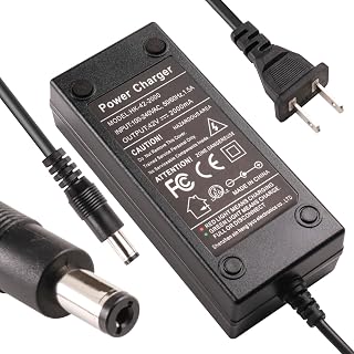 42V 2A Charger 1 Prong for 36V Lithium Ebike Escooter Compatible with Gotrax and All Brands' Electric Bike Scooter 5.5mm Plug