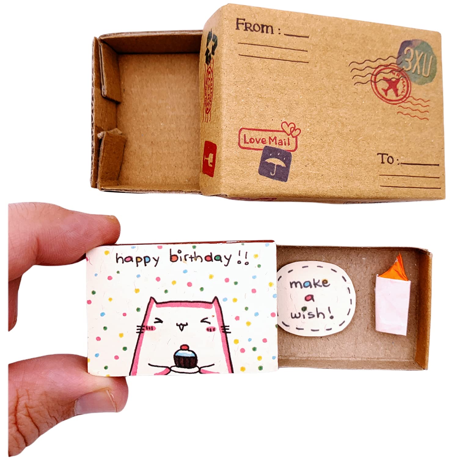 immi Mini Überraschung Streichholzschachtel Geschenk (Geburtstag/Wünsch Dir was)
