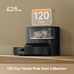 DREAME D20 Air Plus Robot sous vide et Mop Combo avec 20,000Pa Aspiration, 120 Jours Hands-Free, Tech anti-tangling, Auto-Empanting Dock, Nettoyage de tapis profond et la navigation intelligente, Noir
