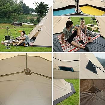 Amazon.co.jp: Naturehike ワンポールピラミッドテント3-4/5-8人