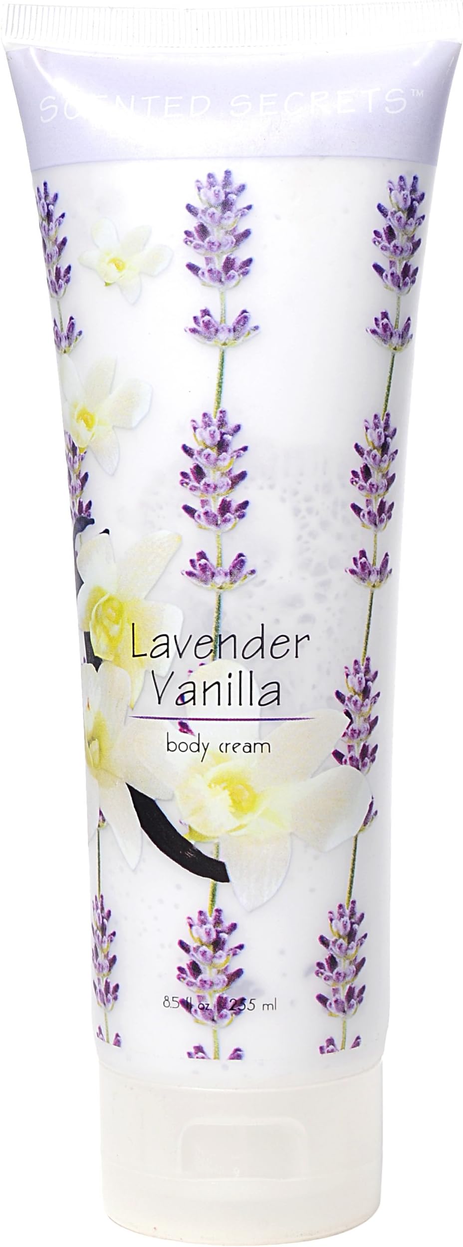 Scented Secrets Full Body Cream, All Day Moisture for Dry Skin 8.5 Oz, Lavender Vanilla