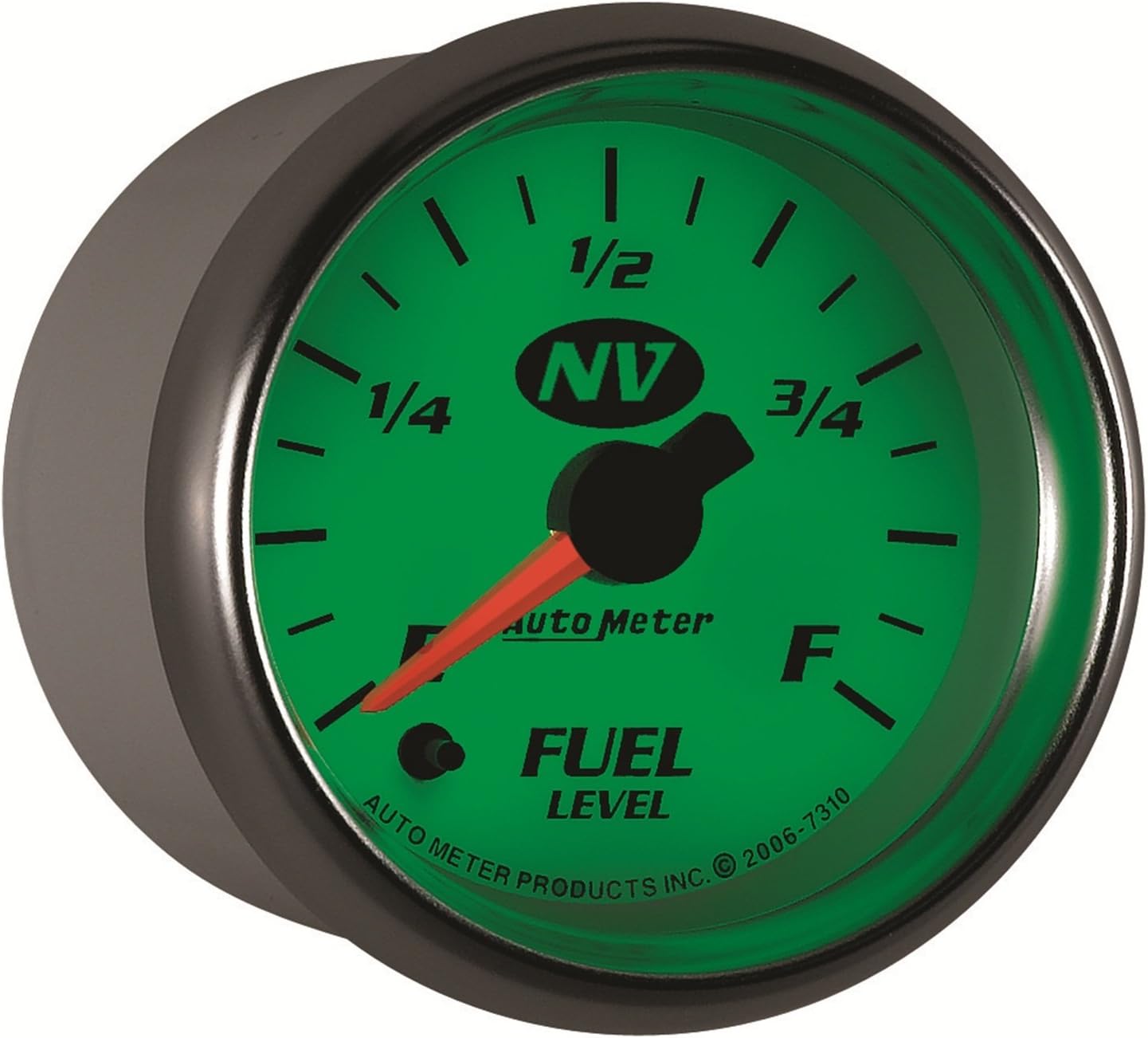 Auto Meter 7310 NV Full Sweep Electric Programmable Empty Full Range Fuel Level Gauge
