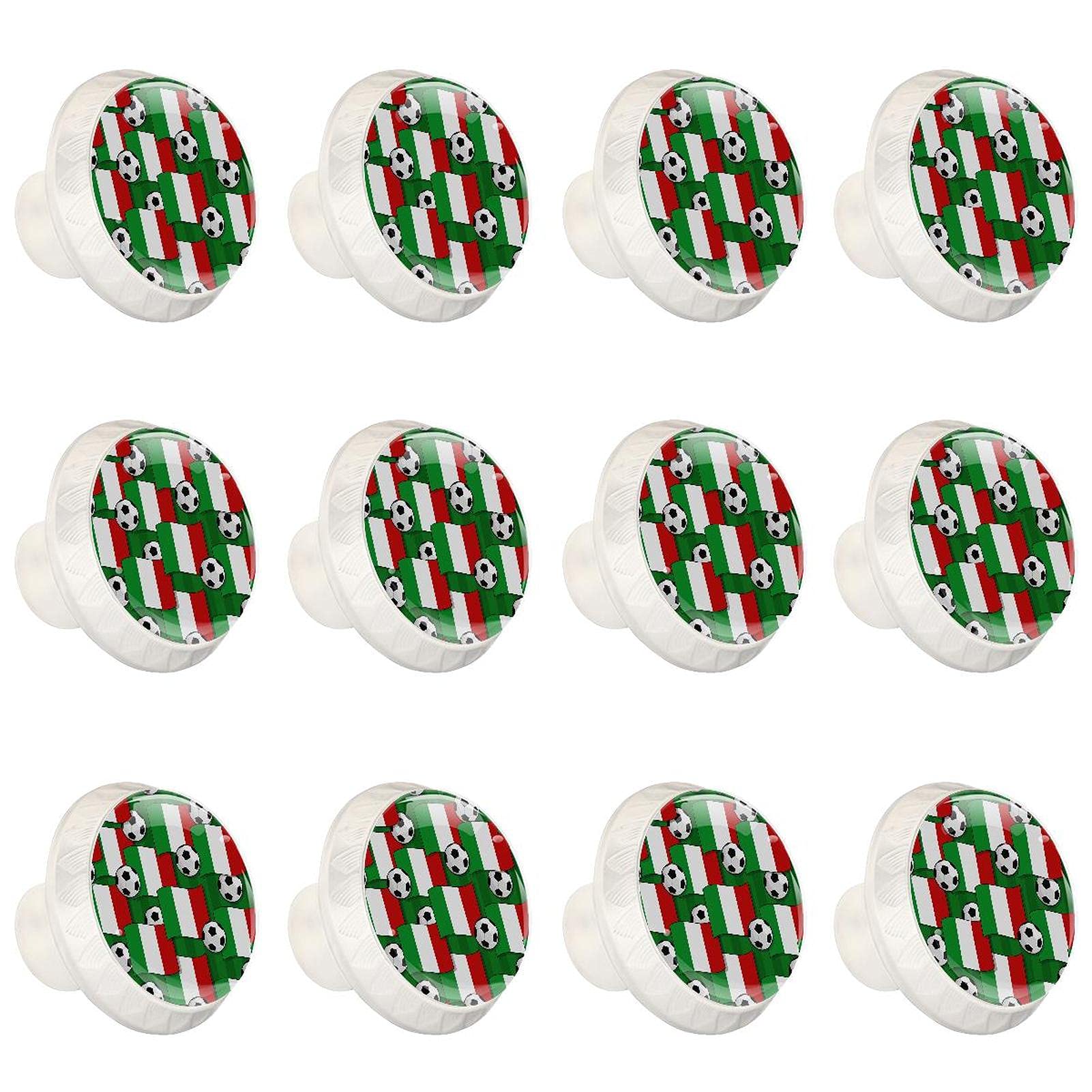 Poignée placard tiroirs commode avec bouton de cuisine rond drapeau italien 12x