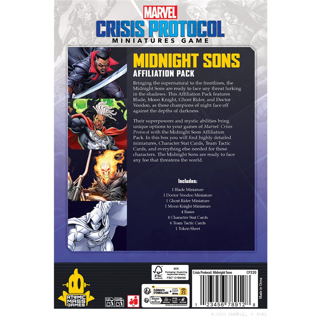 Amazon.com: Marvel: Crisis Protocol Midnight Sons Affiliation Pack