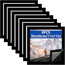 Diamond Painting Frames, 8 Pack 12x12 Black Diamond Painting Frame, Magnetic Photo Frame, for Wall Decoration and Document Display,Inner Size 10x10