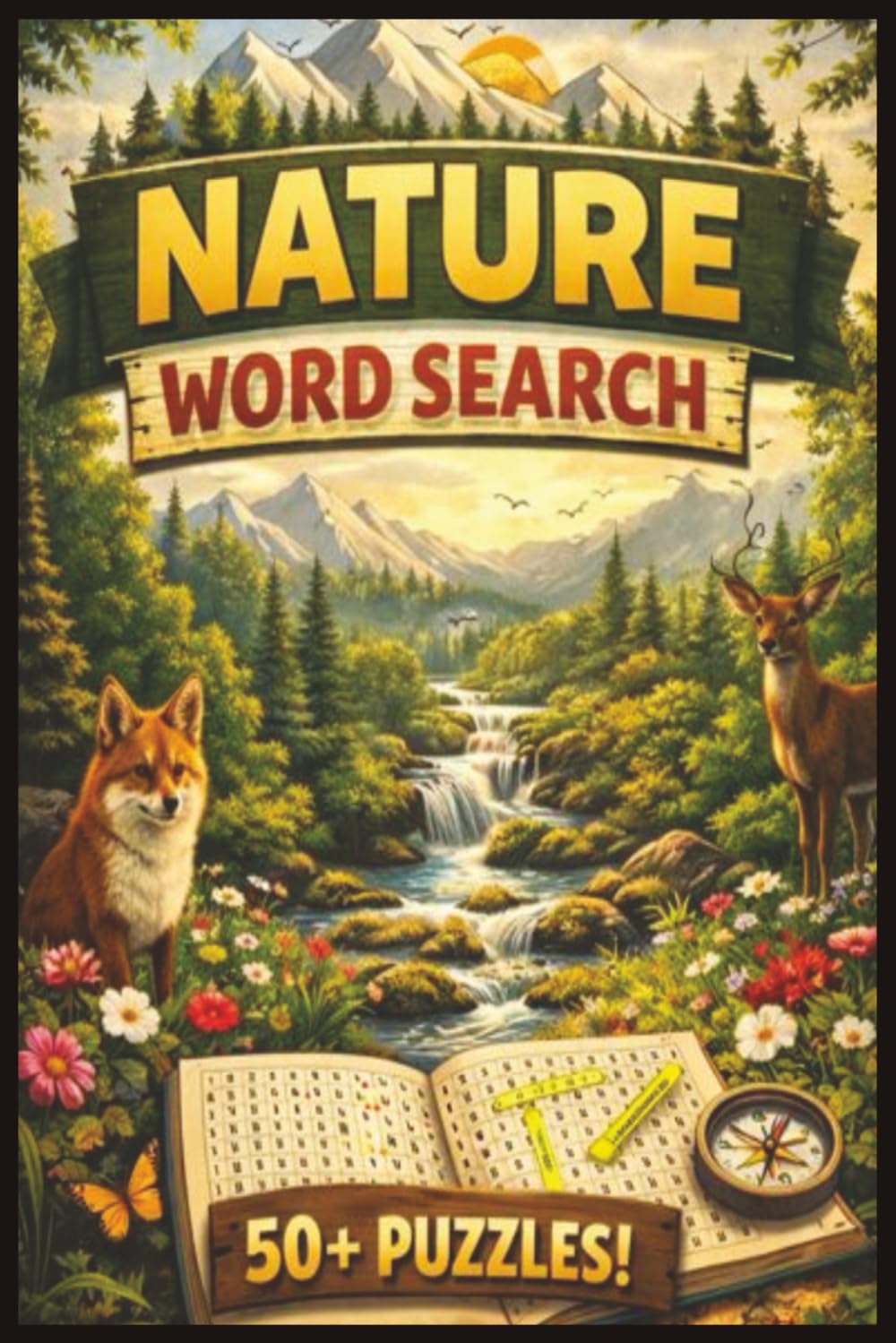 Nature Word Search: Relaxing Outdoor Word Puzzles Inspired by Wildlife, Forests, and Scenic Landscapes