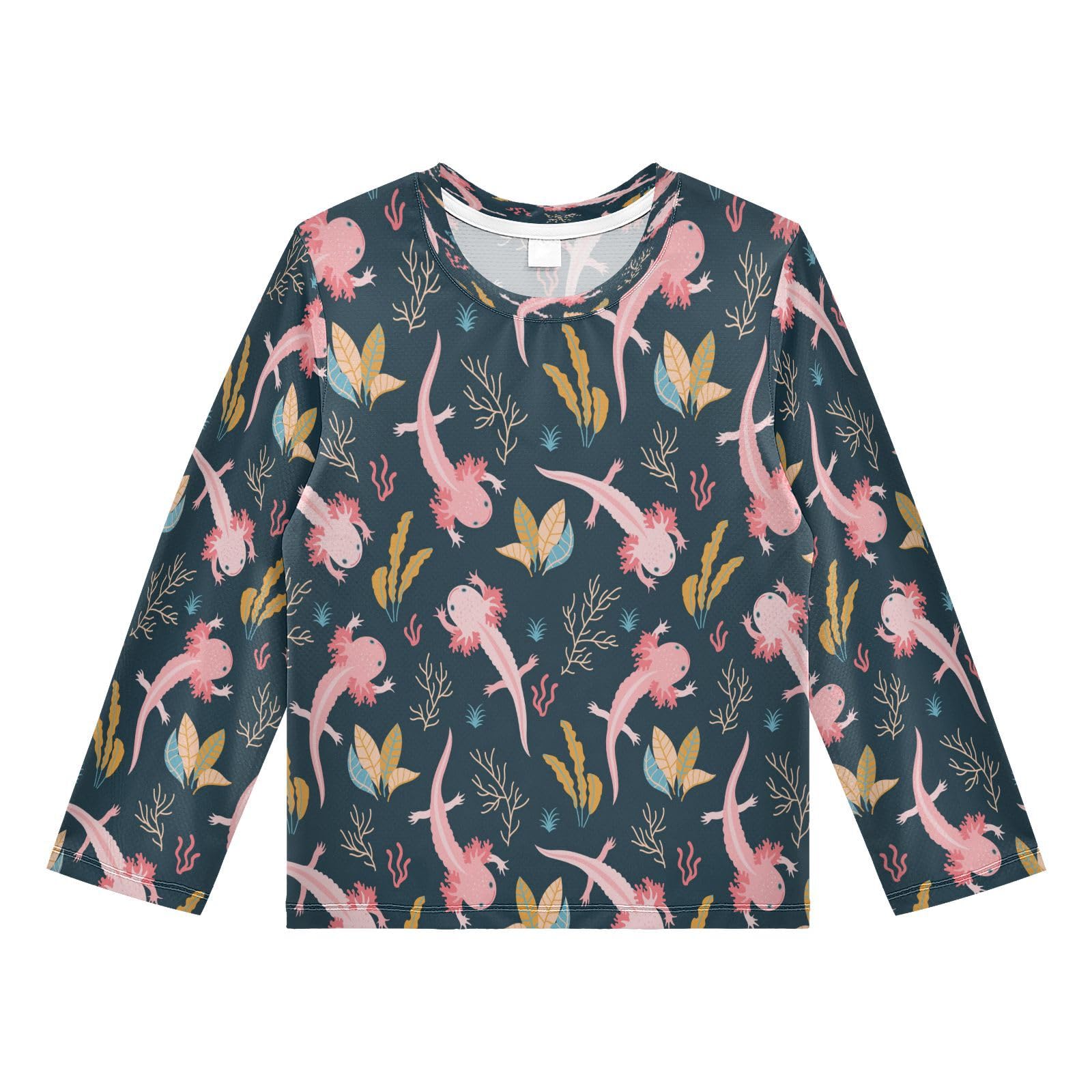 Boys Rash Guard Long Sleeve UPF 50+ Sun Protection Boys Swim Shirt Quick Dry Shirt for 3-12 Years