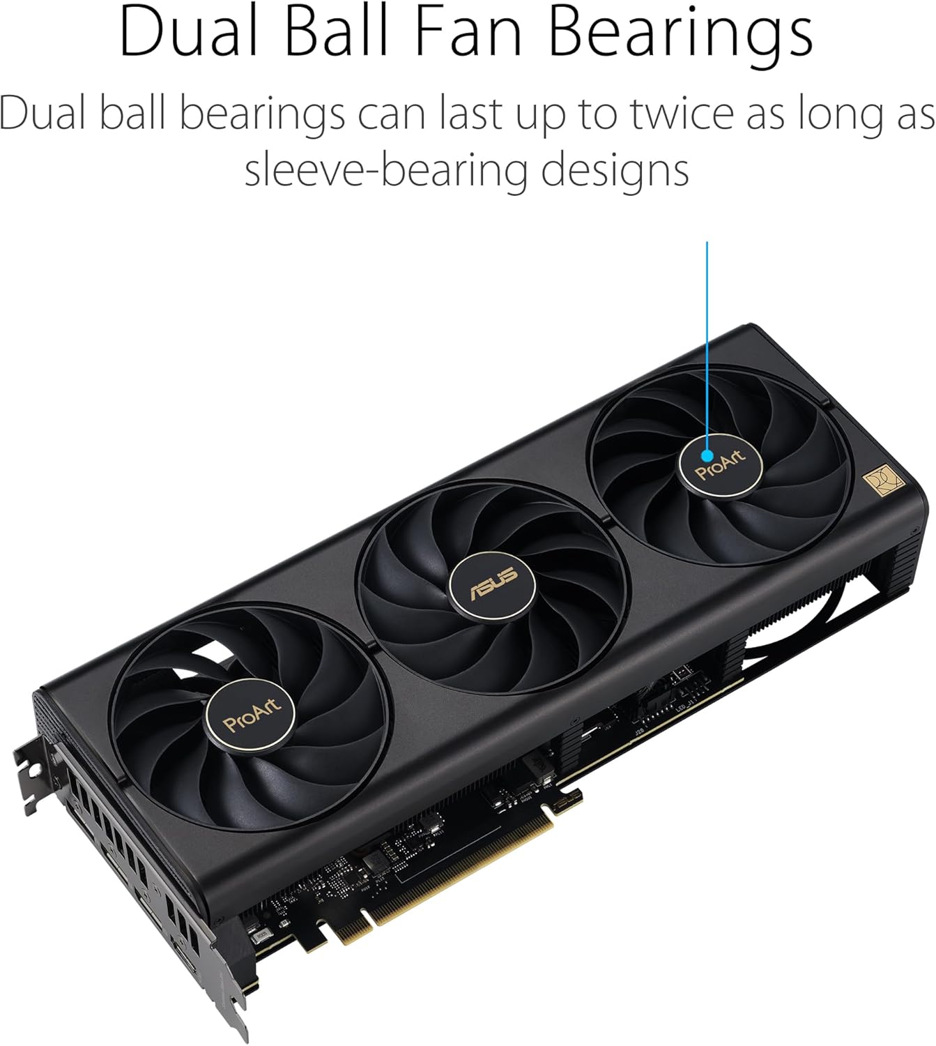 ASUS ProArt GeForce RTX 4080 Super OC Edition 16GB GDDR6X Gaming Graphics Card (NVIDIA GeForce RTX4080 DLSS 3, PCIe 4.0, 1x HDMI 2.1a, 3X DisplayPort 1.4a, PROART-RTX4080S-O16G)